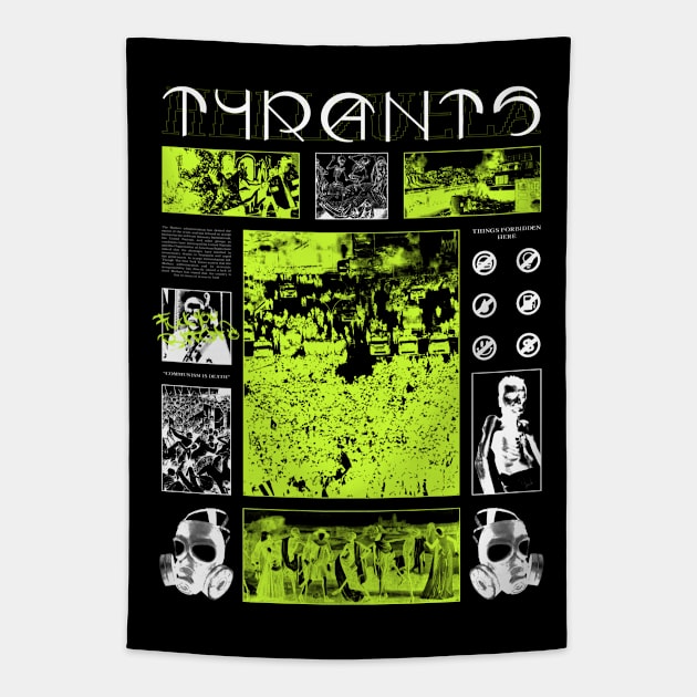 Hellzuela tyrants (Neon green) Tapestry by fm_artz