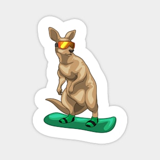 Kangaroo Snowboard Winter sports Magnet