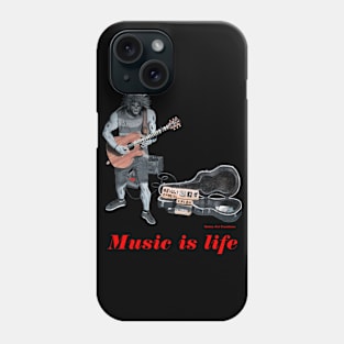 Living Dead Music Is Life Musician Art Phone Case