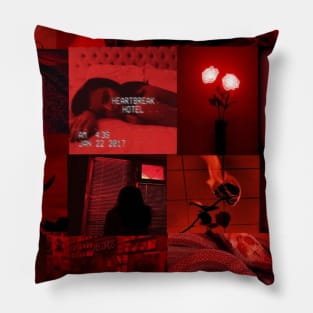 RED PHOTO COLLAGE Pillow