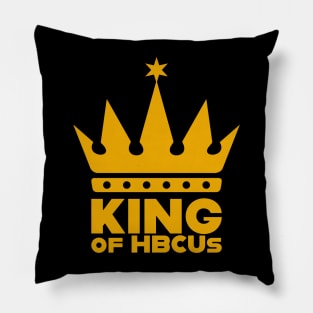 King Of HBCUs Gold Logo Tee Pillow