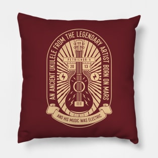 Space Ancient Ukulele Crest Pillow