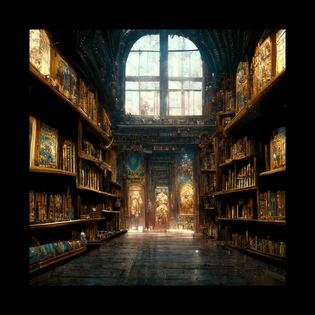 Parchment - Fantasy Library by ArkMinted