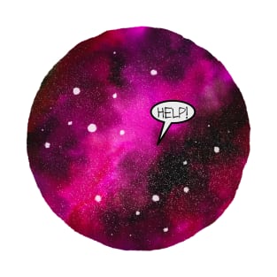 Funny, Colourful Space Design, Help! T-Shirt