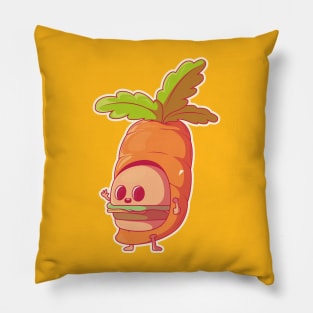 Carrot Skull Pillow