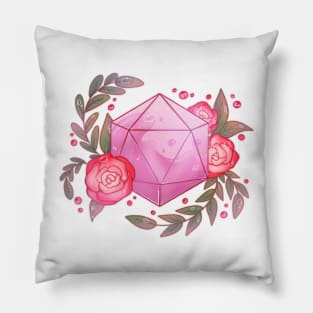 Pink transparent dice Pillow