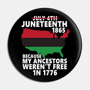 Juneteenth Ancestors Black African American Pin