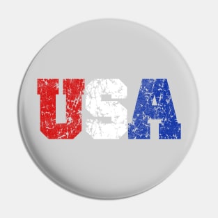 USA Rustic Faded Logo Pin