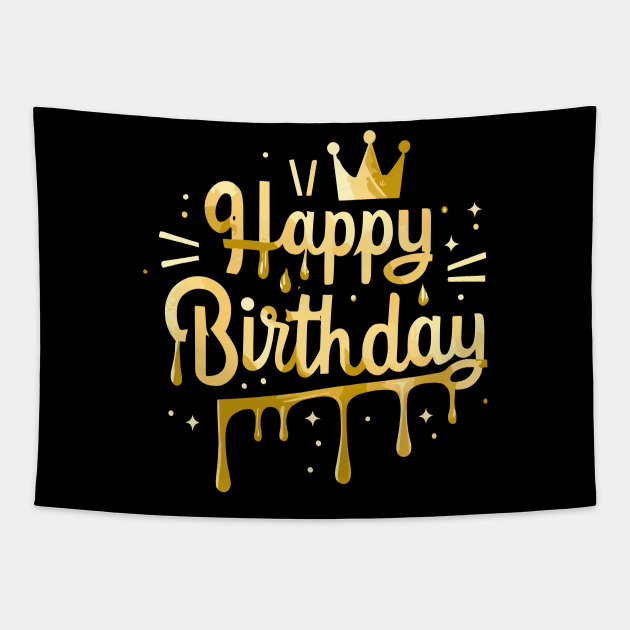 Happy Birthday Tapestry by Graceful Designs