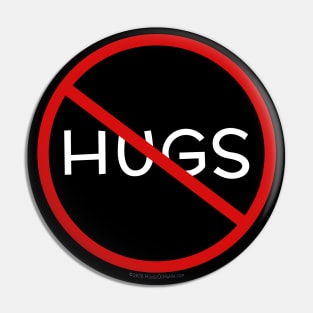 No Hugs Don't Touch Me Introvert Personal Space PSA Pin