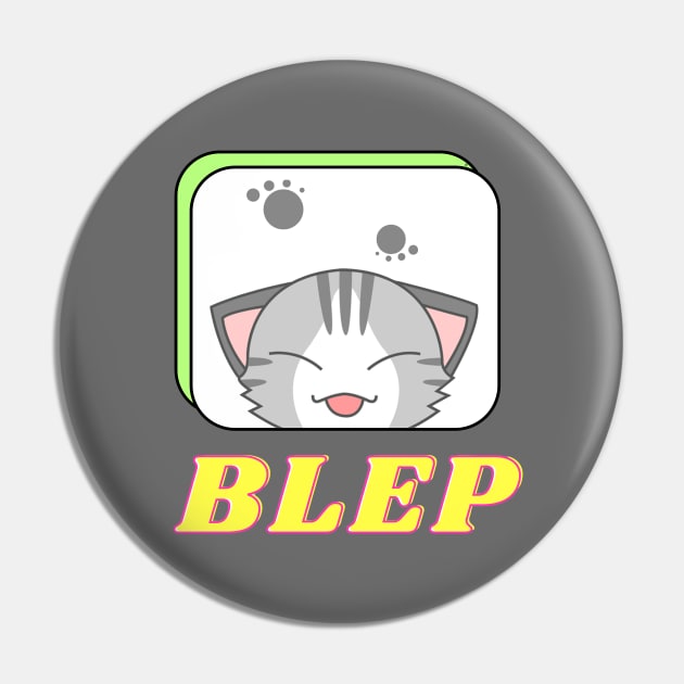 Kitty blep Pin by Silverwind