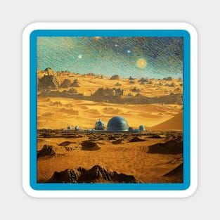 Starry Night in Mos Eisley Tatooine Magnet