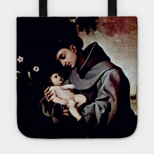 Saint Anthony of Padua the beloved saint with the Child Jesus Tote