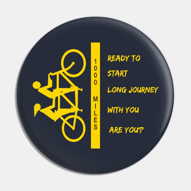 Bicycling Pin by AJ Designz