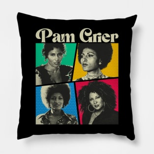 Pam Grier Comics White Pillow