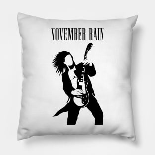 November rain silhouette Pillow