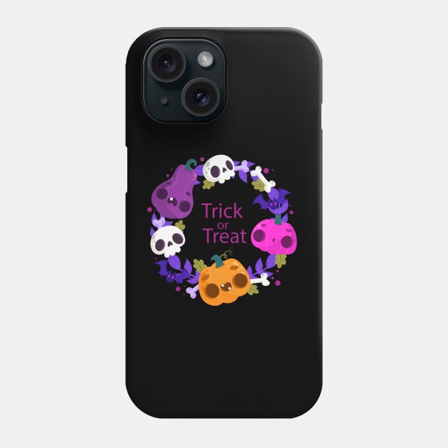 Trick Or Treat Phone Case by Mako Design 