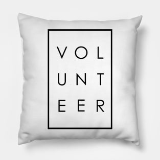 Volunteer Typography Design Pillow