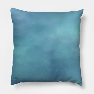 Watercolor blue Gradient Pillow