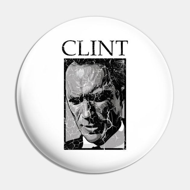 Clint Silhouette Pin by Vikinoko Micro Photography