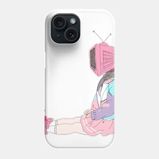 TV Head Phone Case