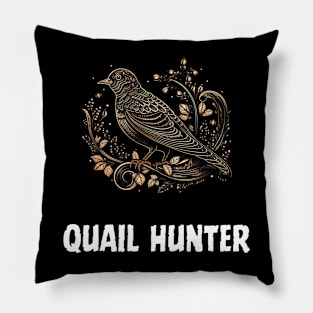 quail hunting Pillow