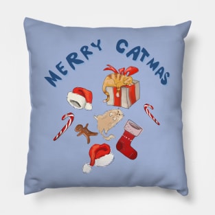Merry Catmas Pillow