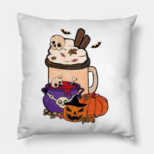 Spooky Ghost Coffee Pillow