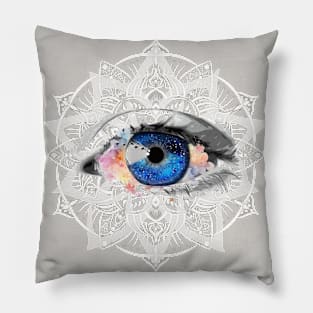 Healing Eye Mandala Design Pillow