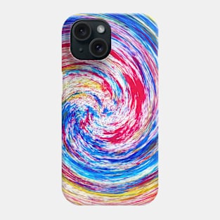 Colorful ink spiral Phone Case