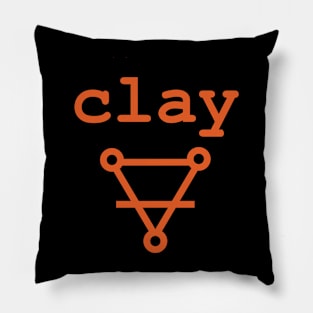 Clay - Alchemist symbol Pillow