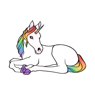 rainbow unicorn foal T-Shirt