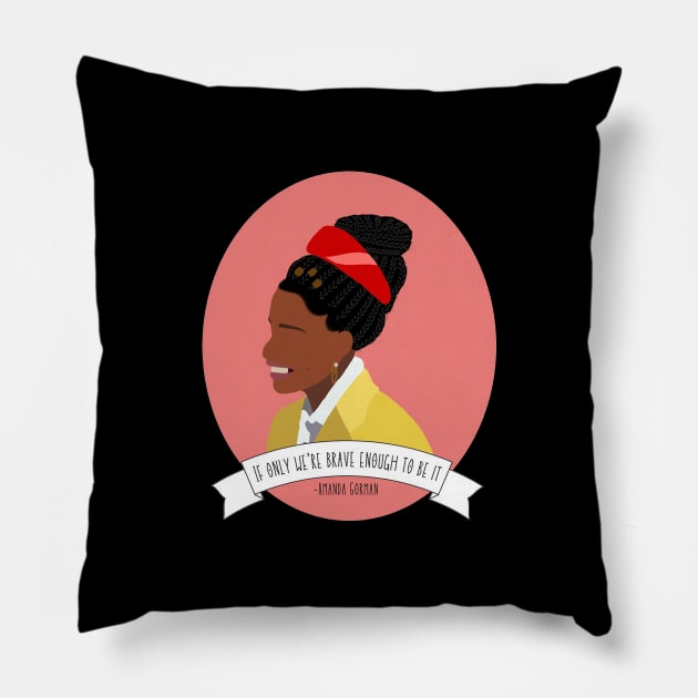 Amanda Gorman Pillow by marypineda25