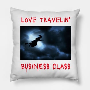 WITCH ON BROOM LOVES TRAVELING - Happy Halloween | Halloween Costume | Funny Halloween Pillow
