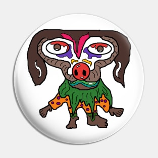 weird clown dog Pin