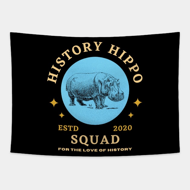 History Hippo ( 1 ) Tapestry by For the Love of History 