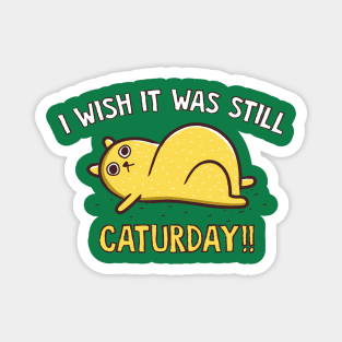 I wish it was still caturday Magnet