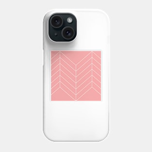 Lines Pattern Salmon Pink Geometric Design Phone Case