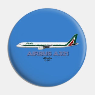 Airbus A321 - Alitalia Pin