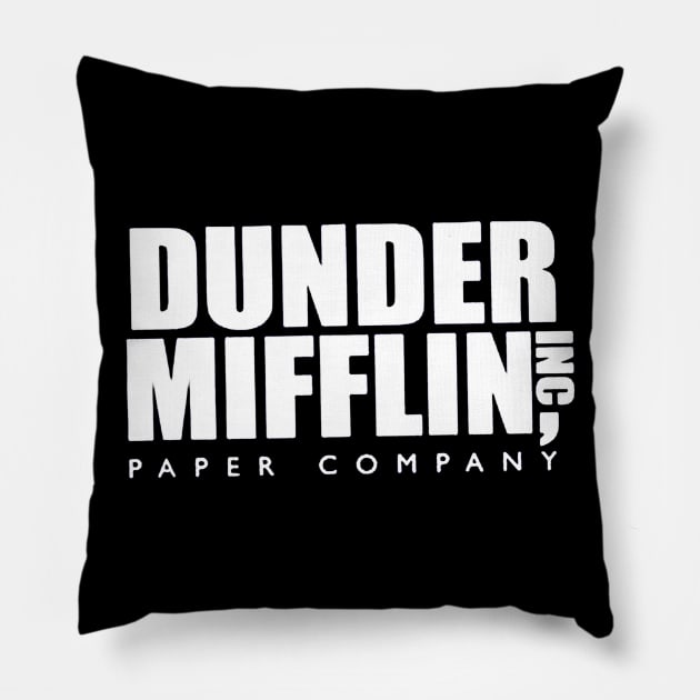 Dunder Mifflin Pillow by VectorDiariesart