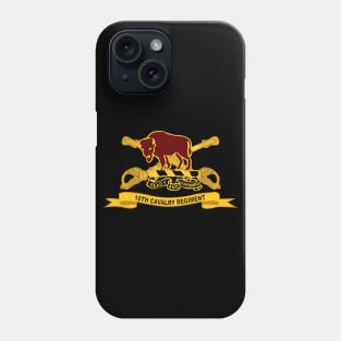 10th Cavalry Regiment w Br - Ribbon Phone Case