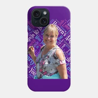 Barbee floral pillow dark purple Phone Case