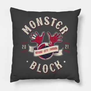 Monster Block, Biker-style design Pillow