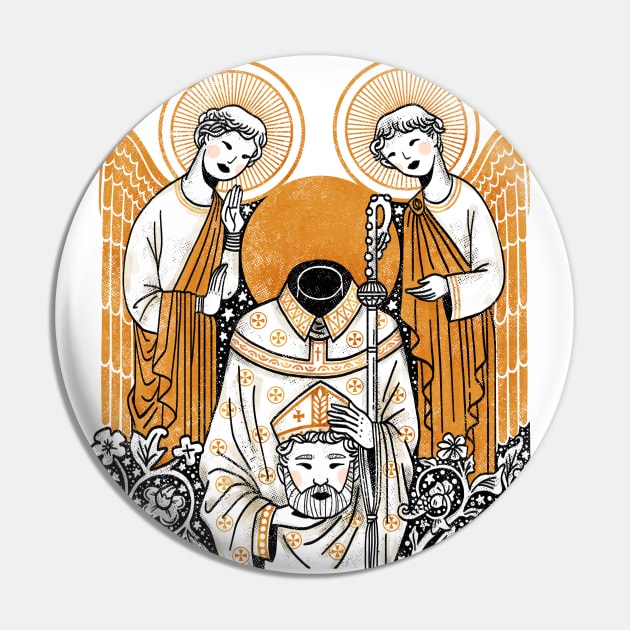 Saint Denis of Paris - Catholic Saints Pin by zCAT