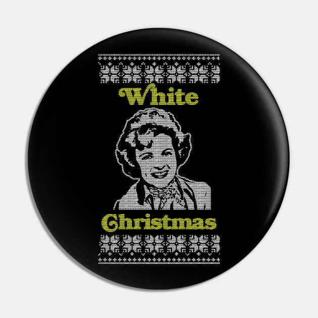 White Christmas Pin by geekingoutfitters