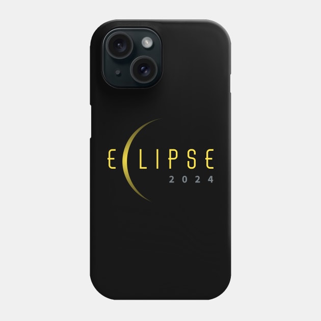 Eclipse 2024 Phone Case by Little Duck Designs