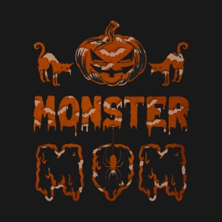 Orange Monster Mom T-Shirt