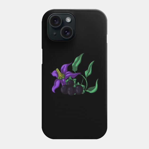 Nightshade - Poisonous Pretties Phone Case by LadyPenumbra