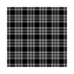 Black Isle Black and Gray Plaid Scottish Tartan High Res 300 DPI T-Shirt