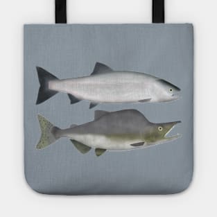 Pink Salmon - Ocean and Spawn Phases Tote